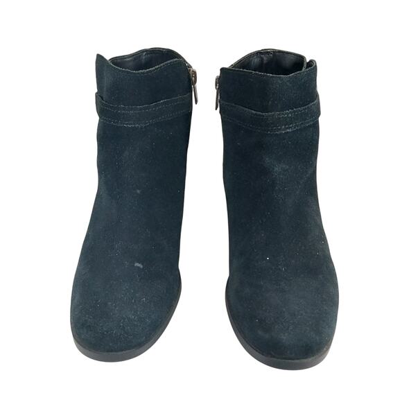 UGG! "KOOLABURRA" BLACK GENUINE SUEDE LEATHER CHUNKY HEEL ANKLE BOOTS! SZ 8M - Picture 4 of 10